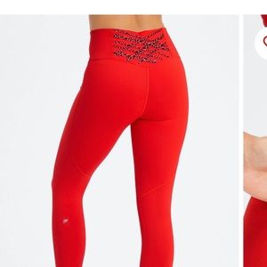 Electric Cherry Powerhold Fabletics High Waist Leggings